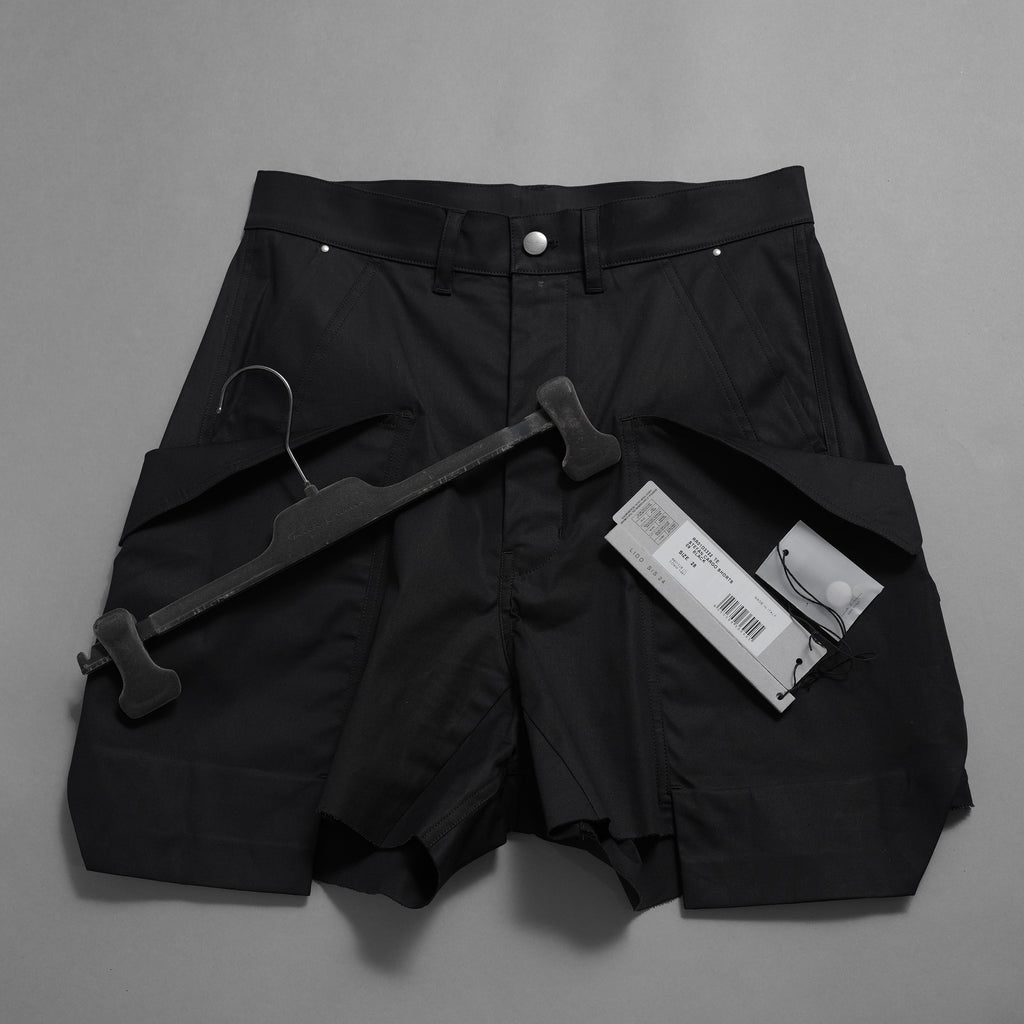 Rick Owens リックオウエンス / 24SS LIDO / STEFAN CARGO SHORTS BLACK ショート パンツ / RR01D3322 TE 09 / size 28 (BLACK)