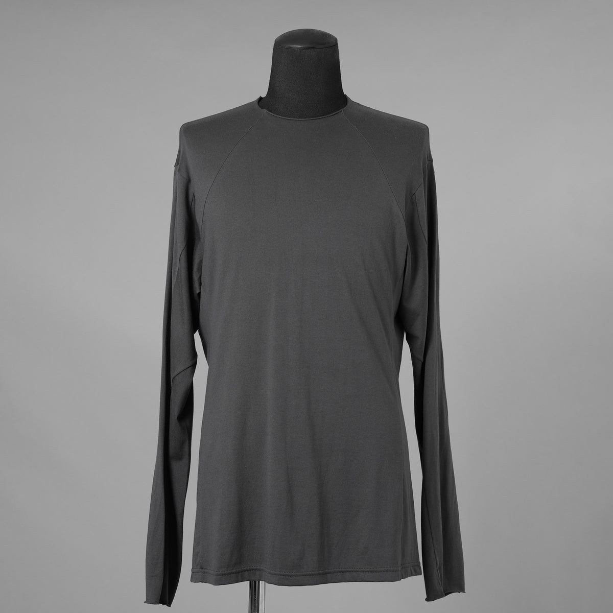 DEVOA デヴォア / 24SS SVIN Cotton Long Sleeve Soft Jersey Cutsewn 長袖Tシャツ / CSC-DSH3 / size 1 (CHARCOAL) 123035-alm