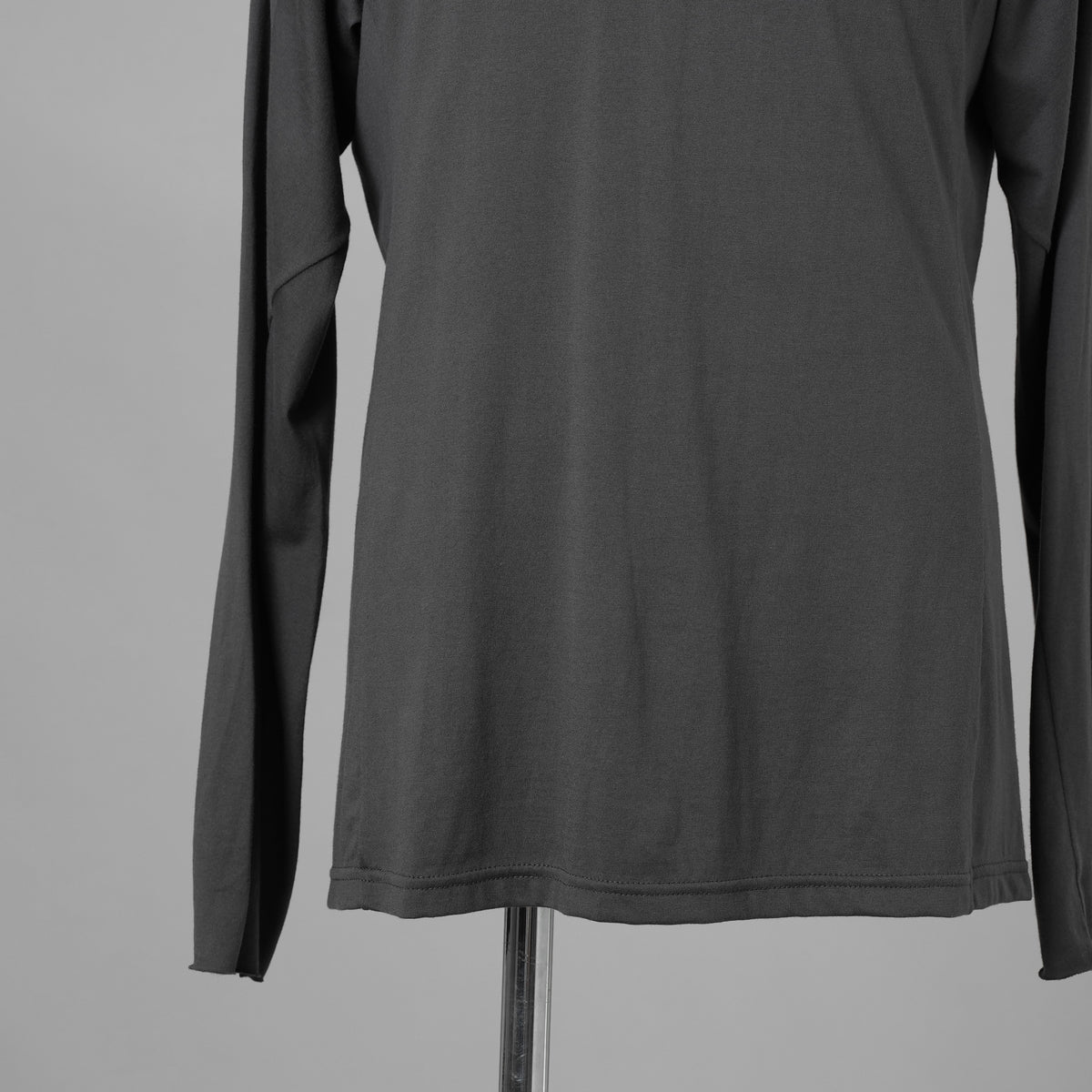 DEVOA デヴォア / 24SS SVIN Cotton Long Sleeve Soft Jersey Cutsewn 長袖Tシャツ / CSC-DSH3 / size 1 (CHARCOAL) 123035-alm