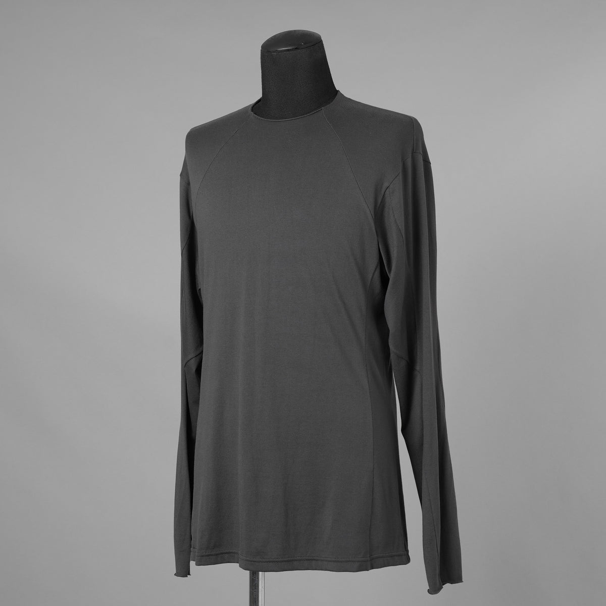 DEVOA デヴォア / 24SS SVIN Cotton Long Sleeve Soft Jersey Cutsewn 長袖Tシャツ / CSC-DSH3 / size 1 (CHARCOAL) 123035-alm