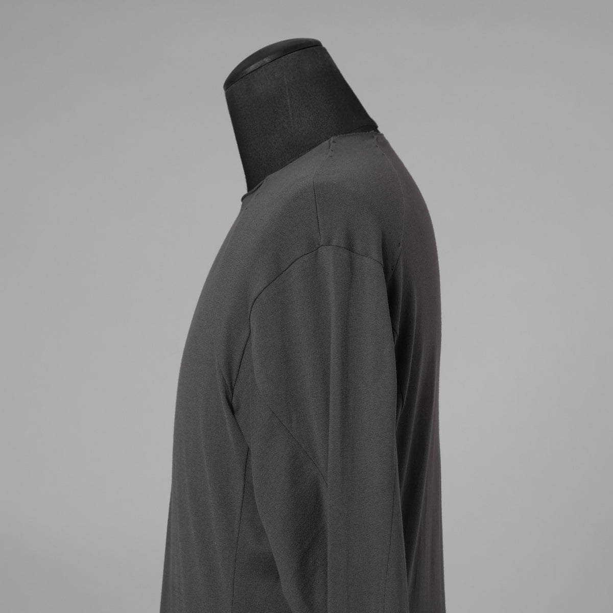 DEVOA デヴォア / 24SS SVIN Cotton Long Sleeve Soft Jersey Cutsewn 長袖Tシャツ / CSC-DSH3 / size 1 (CHARCOAL) 123035-alm