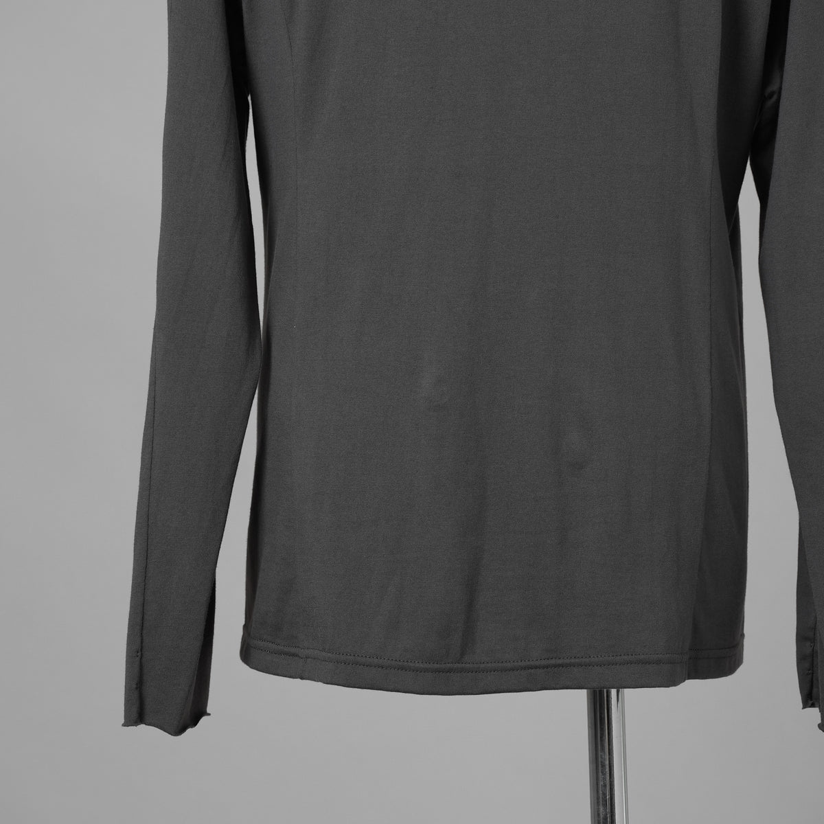 DEVOA デヴォア / 24SS SVIN Cotton Long Sleeve Soft Jersey Cutsewn 長袖Tシャツ / CSC-DSH3 / size 1 (CHARCOAL) 123035-alm