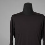 DEVOA デヴォア / 美品 24AW SVIN Cotton Long Sleeve Soft Jersey Cutsewn 長袖Tシャツ / CSC-28S3 / size 1 (COFFEE) 123036-alm