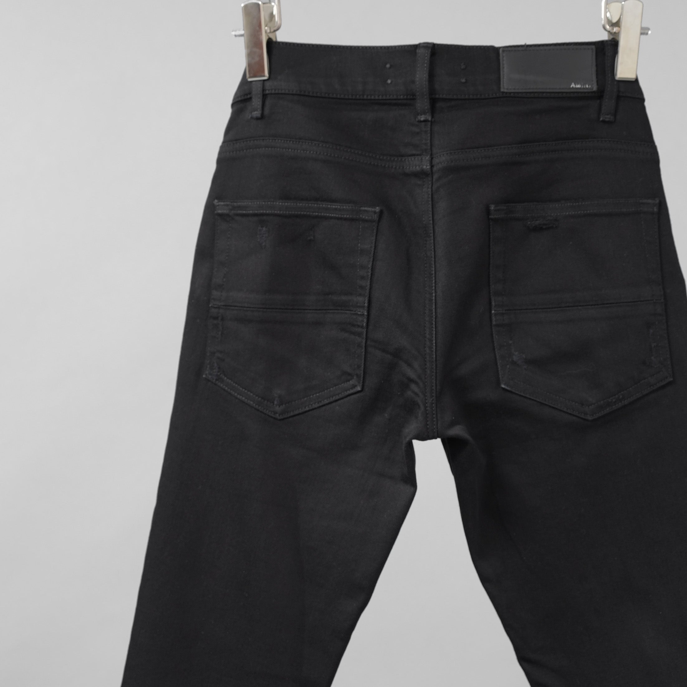 AMIRI アミリ / 美品 クラッシュ加工 ストレッチ スキニー パンツ / size 29 (BLACK)　
