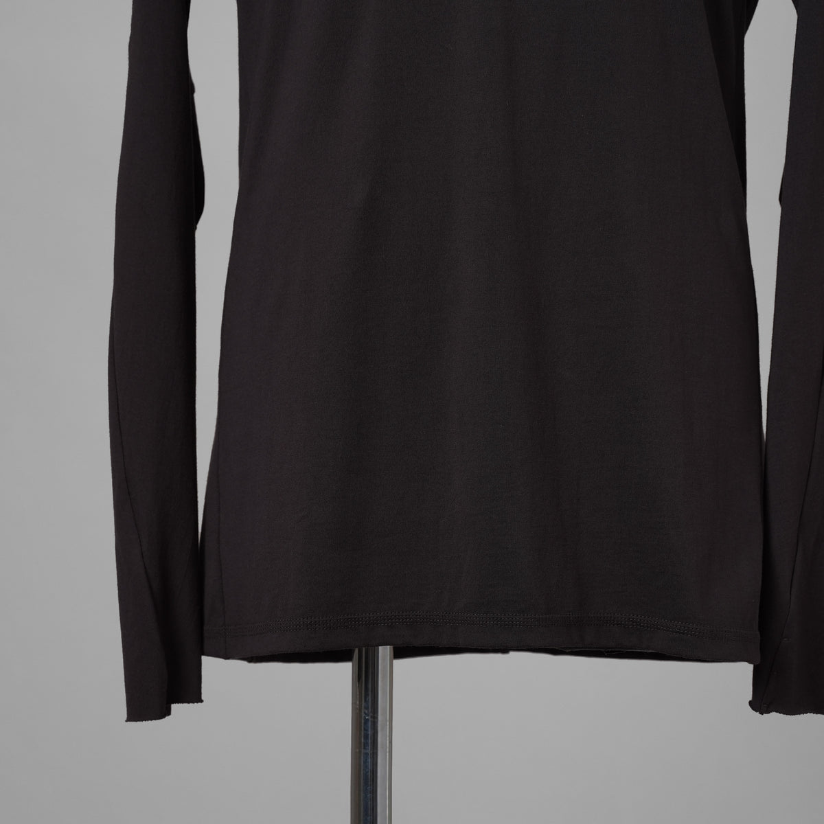 DEVOA デヴォア / 美品 24AW SVIN Cotton Long Sleeve Soft Jersey Cutsewn 長袖Tシャツ / CSC-28S3 / size 1 (COFFEE) 123036-alm