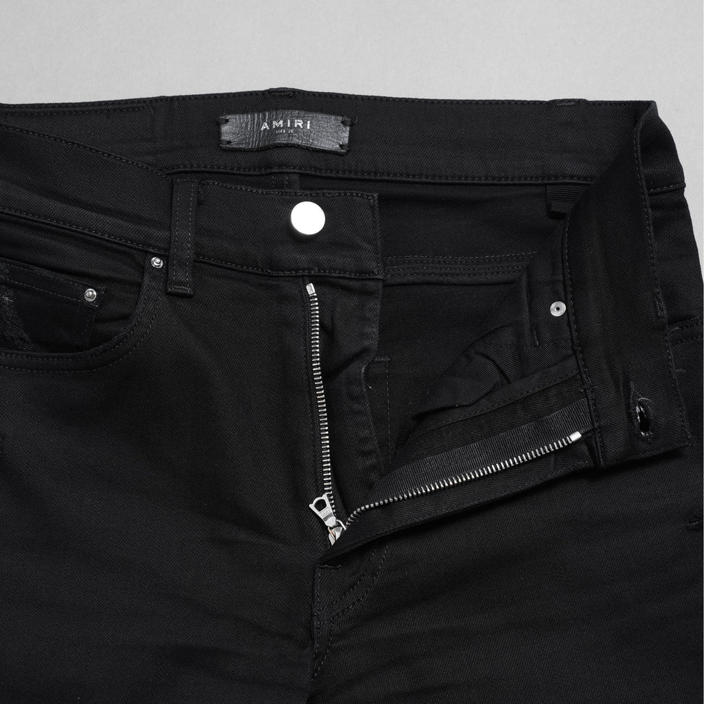 AMIRI アミリ / 美品 クラッシュ加工 ストレッチ スキニー パンツ / size 29 (BLACK)　