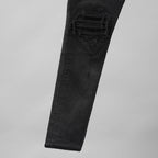 AMIRI アミリ / MX1 クラッシュ加工 ストレッチ スキニーデニム パンツ / size 28 (FADE BLACK)