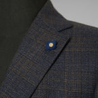 LARDINI ラルディーニ / 美品 3つボタン段返り ウール ブルーチェック ジャケット / JN0526AQ / size 46 (BLUE) 352120-in-ue