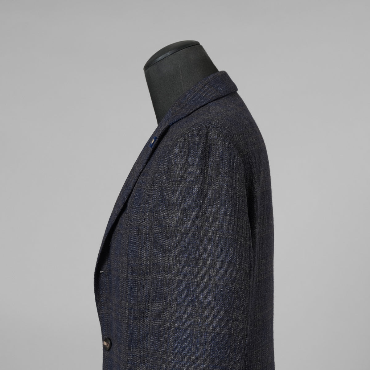 LARDINI ラルディーニ / 美品 3つボタン段返り ウール ブルーチェック ジャケット / JN0526AQ / size 46 (BLUE) 352120-in-ue
