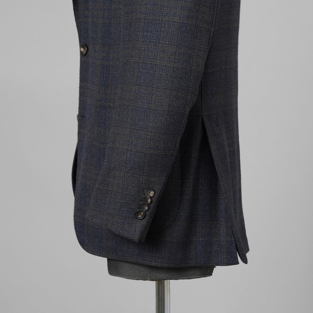 LARDINI ラルディーニ / 美品 3つボタン段返り ウール ブルーチェック ジャケット / JN0526AQ / size 46 (BLUE) 352120-in-ue
