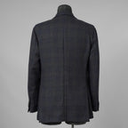 LARDINI ラルディーニ / 美品 3つボタン段返り ウール ブルーチェック ジャケット / JN0526AQ / size 46 (BLUE) 352120-in-ue