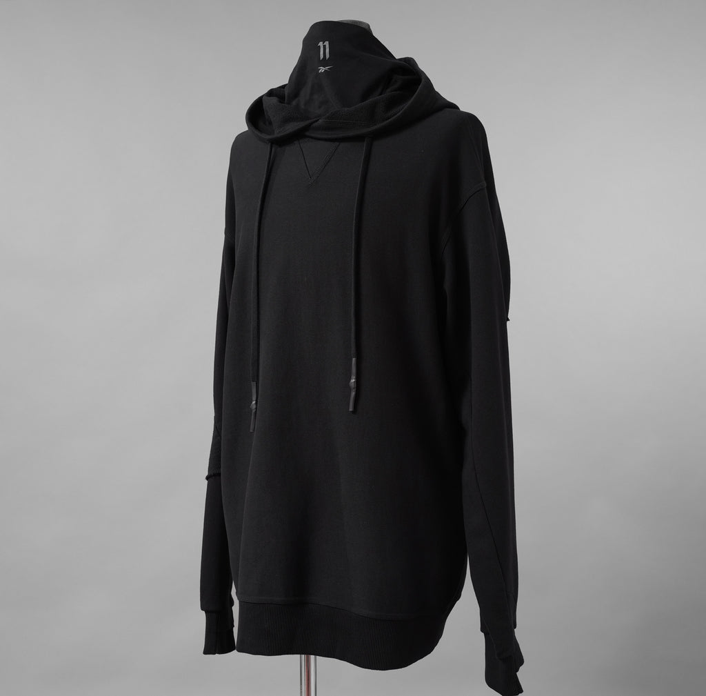 11 BY BORIS BIDJAN SABERI × Reebok コラボ / 美品 25SS LTD CONSTRUCTED HOODIE パーカー / RMBB 00S C 99FLE001 / size M (BLACK)