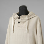 SUS-SOUSシュスー / 美品 20SS anorak middle coat ウール リネン アノラック ミドルコート パーカー / 03-SS00603 / size 7 (NATURAL)  123038-alm
