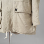 SUS-SOUSシュスー / 美品 20SS anorak middle coat ウール リネン アノラック ミドルコート パーカー / 03-SS00603 / size 7 (NATURAL)  123038-alm