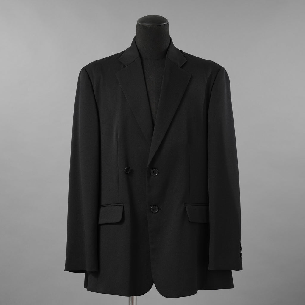 MM6 Maison Margiela エムエムシックス メゾンマルジェラ / 美品 25SS バックシアー ルーズフィット ジャケット / S52BN0138-S47848 / size 42 (BLACK)