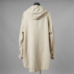 SUS-SOUSシュスー / 美品 20SS anorak middle coat ウール リネン アノラック ミドルコート パーカー / 03-SS00603 / size 7 (NATURAL)  123038-alm