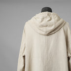 SUS-SOUSシュスー / 美品 20SS anorak middle coat ウール リネン アノラック ミドルコート パーカー / 03-SS00603 / size 7 (NATURAL)  123038-alm