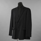 MM6 Maison Margiela エムエムシックス メゾンマルジェラ / 美品 25SS バックシアー ルーズフィット ジャケット / S52BN0138-S47848 / size 42 (BLACK)