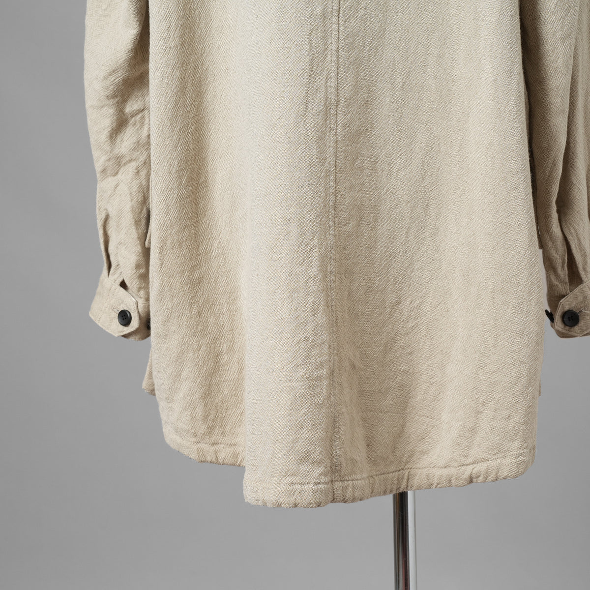 SUS-SOUSシュスー / 美品 20SS anorak middle coat ウール リネン アノラック ミドルコート パーカー / 03-SS00603 / size 7 (NATURAL)  123038-alm
