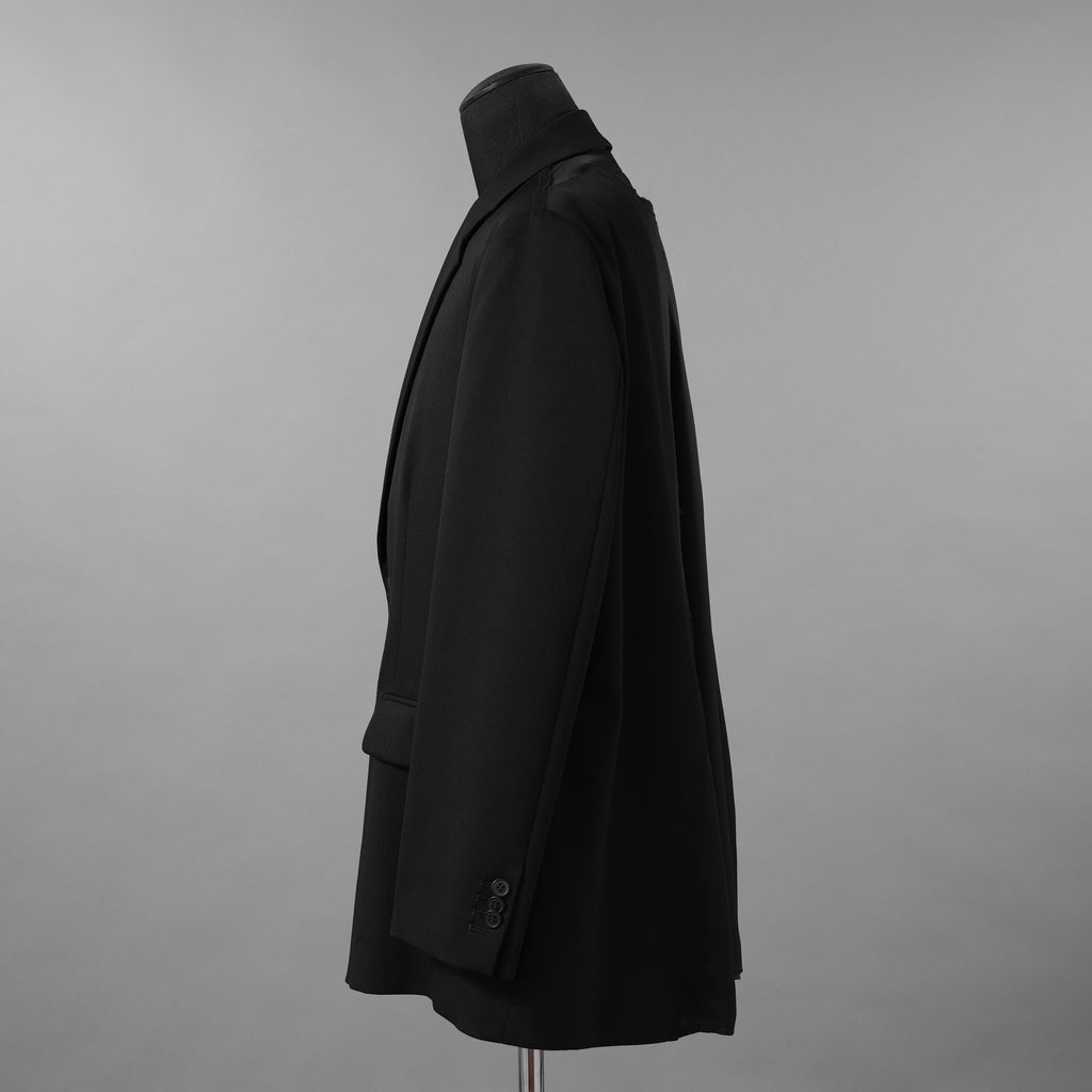MM6 Maison Margiela エムエムシックス メゾンマルジェラ / 美品 25SS バックシアー ルーズフィット ジャケット / S52BN0138-S47848 / size 42 (BLACK)
