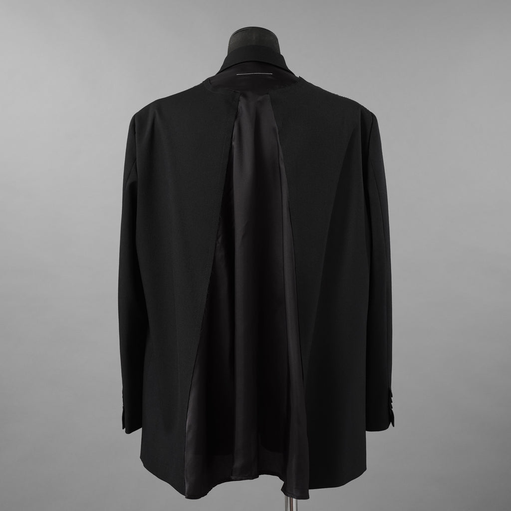 MM6 Maison Margiela エムエムシックス メゾンマルジェラ / 美品 25SS バックシアー ルーズフィット ジャケット / S52BN0138-S47848 / size 42 (BLACK)
