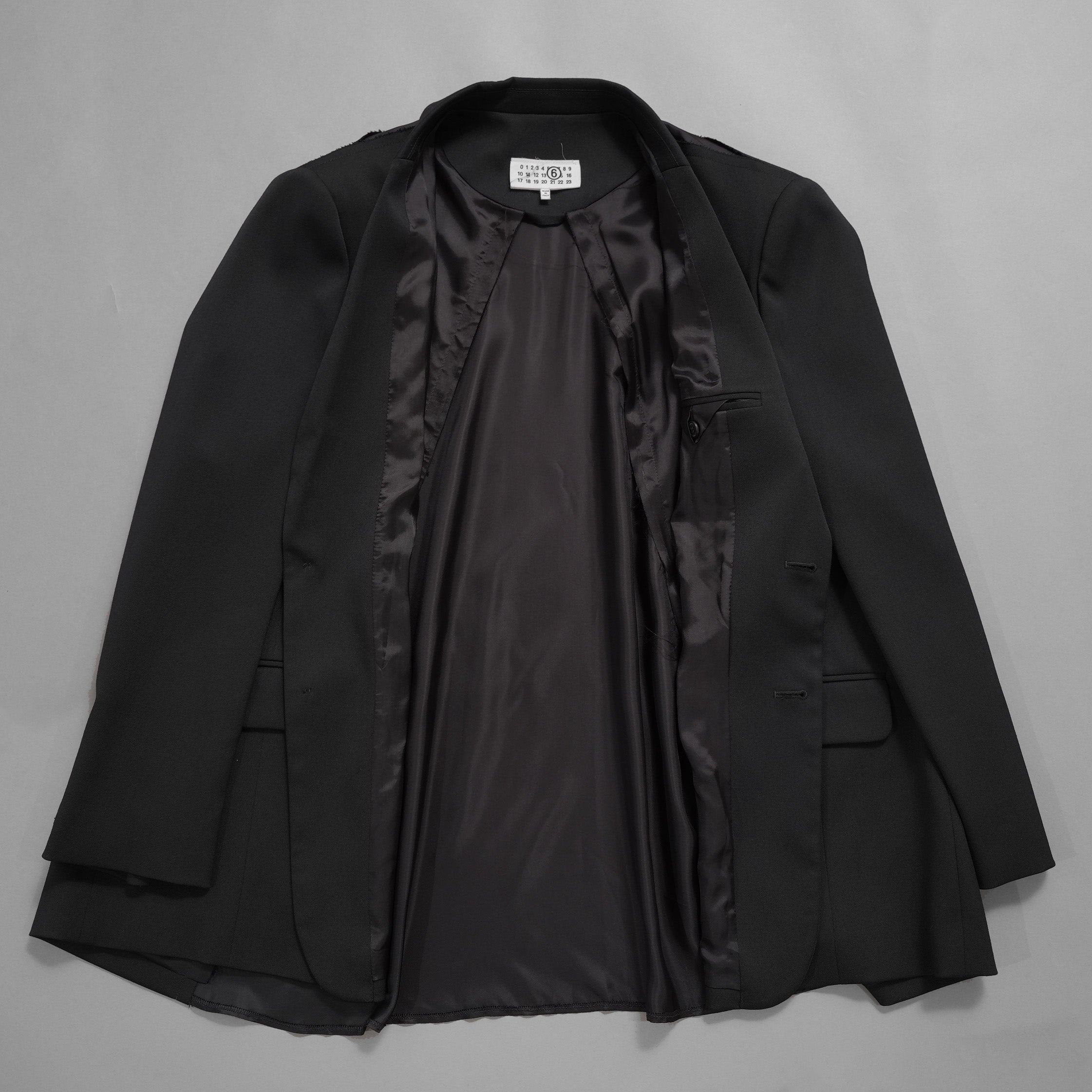 MM6 Maison Margiela エムエムシックス メゾンマルジェラ / 美品 25SS バックシアー ルーズフィット ジャケット / S52BN0138-S47848 / size 42 (BLACK)