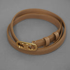 CELINE セリーヌ / 19AW トリオンフ ベルト 18mm ナチュラルカーフスキン アクセサリー / F-NE-3271 / BEIGE レディース 352121-izm