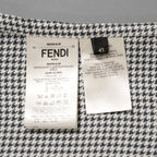 FENDI フェンディ / 美品 21SS FFチェーン柄 シルク 半袖シャツ/ ルーズフィット/ FS0795 AL2K /size 41 (BLACK x WHITE)