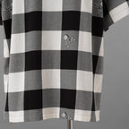 mastermind JAPAN マスターマインド ジャパン / 美品 20SS マスターシード ブロックチェック 開襟 半袖シャツ / MJ20E04-SH028-005 / size M (BLACK x WHITE)