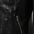 incarnation インカネーション / 極美品 21AW HORSE LEATHER NO COLLAR ZIP/F MOTO #2 LINED JB-4 ホース オーバーロック レザージャケット / 12411-41487-NK-01 / size S (BLACK)