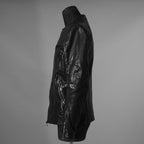 incarnation インカネーション / 極美品 21AW HORSE LEATHER NO COLLAR ZIP/F MOTO #2 LINED JB-4 ホース オーバーロック レザージャケット / 12411-41487-NK-01 / size S (BLACK)