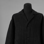 新品 BIEK VERSTAPPEN ビーク フェルスタッペン / 25SS Heavy Belgian Stone Washed Linen Blouson Coat コート / CO06B-U / size S (CARBONE) 123041-alm