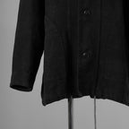 新品 BIEK VERSTAPPEN ビーク フェルスタッペン / 25SS Heavy Belgian Stone Washed Linen Blouson Coat コート / CO06B-U / size S (CARBONE) 123041-alm