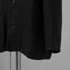 新品 BIEK VERSTAPPEN ビーク フェルスタッペン / 25SS Heavy Belgian Stone Washed Linen Blouson Coat コート / CO06B-U / size S (CARBONE) 123041-alm