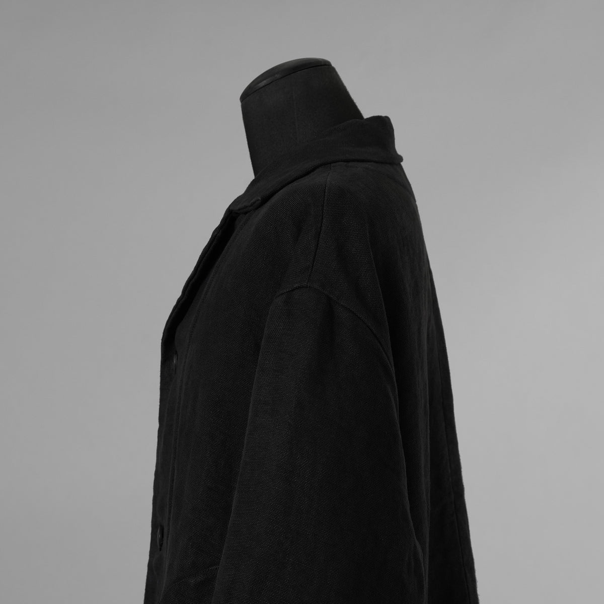 新品 BIEK VERSTAPPEN ビーク フェルスタッペン / 25SS Heavy Belgian Stone Washed Linen Blouson Coat コート / CO06B-U / size S (CARBONE) 123041-alm