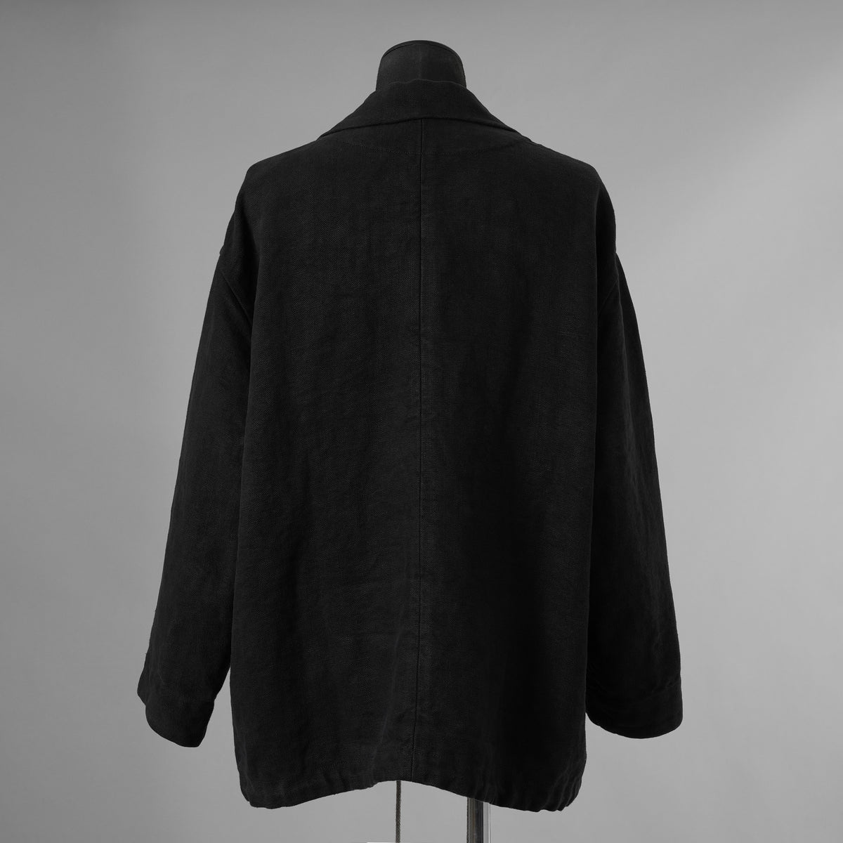 新品 BIEK VERSTAPPEN ビーク フェルスタッペン / 25SS Heavy Belgian Stone Washed Linen Blouson Coat コート / CO06B-U / size S (CARBONE) 123041-alm