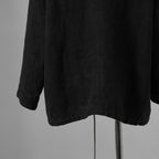 新品 BIEK VERSTAPPEN ビーク フェルスタッペン / 25SS Heavy Belgian Stone Washed Linen Blouson Coat コート / CO06B-U / size S (CARBONE) 123041-alm