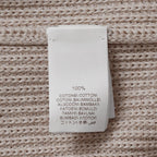 Brunello Cucinelli ブルネロクチネリ / 美品 22SS チュール切替 Vネックセーター /  ルーズフィット/ 袖シアー ビジュー装飾 / size XS (BEIGE) レディース