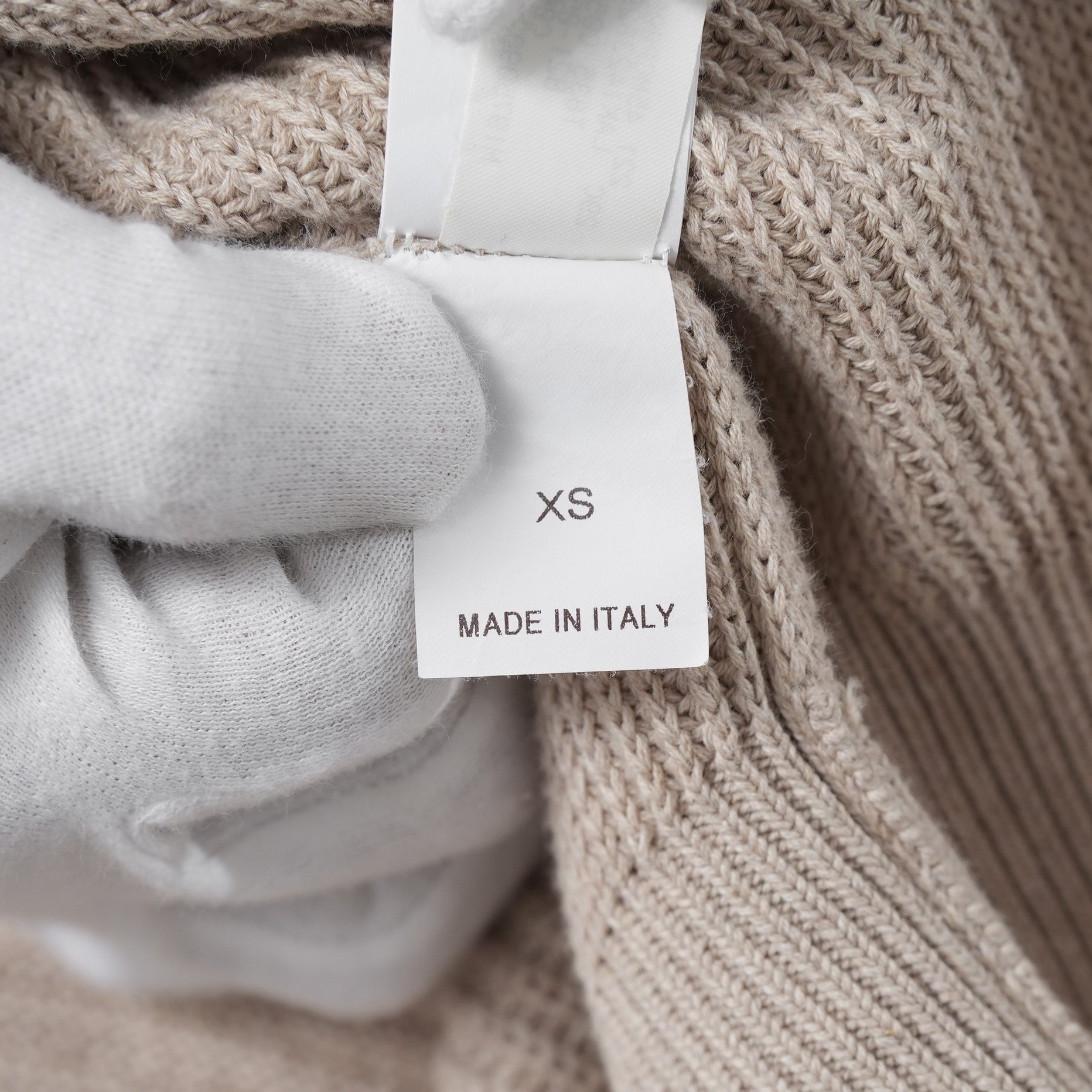 Brunello Cucinelli ブルネロクチネリ / 美品 22SS チュール切替 Vネックセーター /  ルーズフィット/ 袖シアー ビジュー装飾 / size XS (BEIGE) レディース