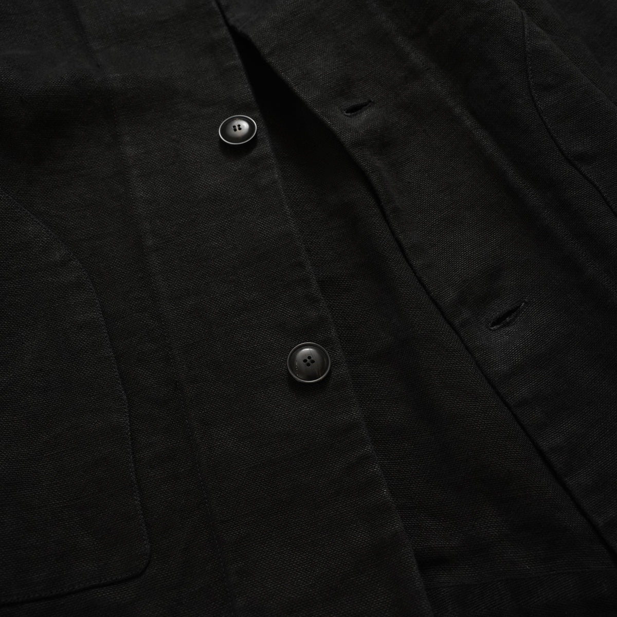 新品 BIEK VERSTAPPEN ビーク フェルスタッペン / 25SS Heavy Belgian Stone Washed Linen Blouson Coat コート / CO06B-U / size S (CARBONE) 123041-alm