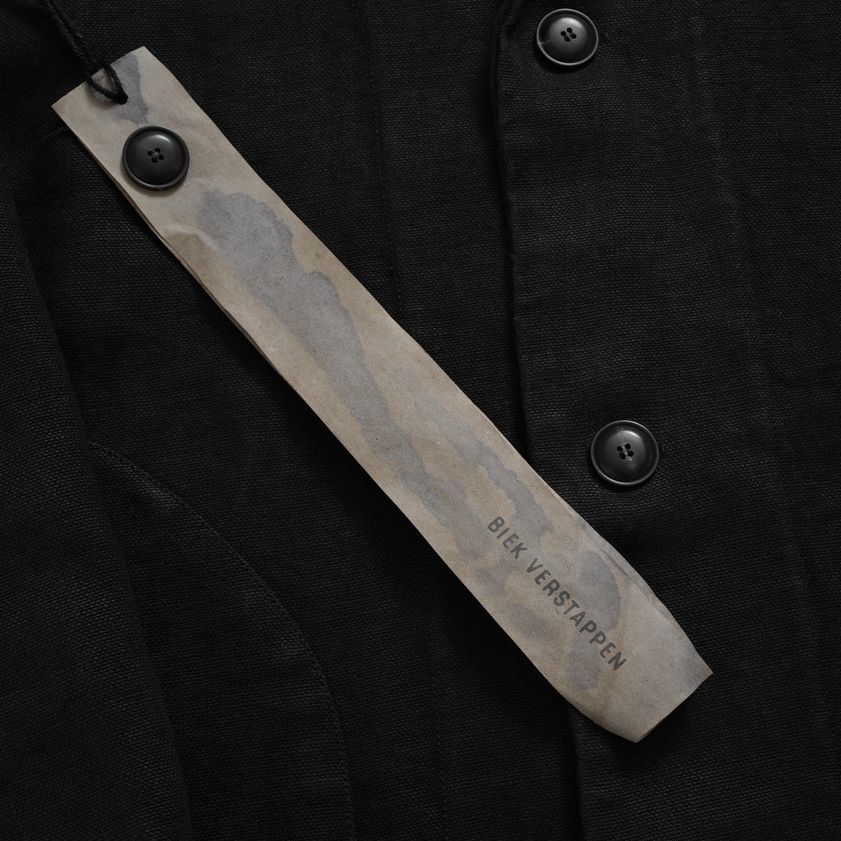 新品 BIEK VERSTAPPEN ビーク フェルスタッペン / 25SS Heavy Belgian Stone Washed Linen Blouson Coat コート / CO06B-U / size S (CARBONE) 123041-alm