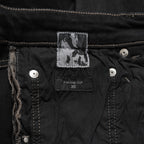 Rick Owens DRKSHDW ダークシャドウ / 美品 22SS TYRONE CUT コーティング スキニーデニム パンツ / DU01B7364-SBB / size 30 (BLACK)