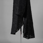 TAAKK ターク / 美品 24AW JACKET LONG SHIRT ウール ジャガード切替 ロング ジャケットシャツ コート / TA24AW-JK005 / size 2 (BLACK) 352124-in-ue