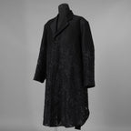 TAAKK ターク / 美品 24AW JACKET LONG SHIRT ウール ジャガード切替 ロング ジャケットシャツ コート / TA24AW-JK005 / size 2 (BLACK) 352124-in-ue