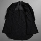 TAAKK ターク / 美品 24AW JACKET LONG SHIRT ウール ジャガード切替 ロング ジャケットシャツ コート / TA24AW-JK005 / size 2 (BLACK) 352124-in-ue