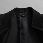 TAAKK ターク / 美品 24AW JACKET LONG SHIRT ウール ジャガード切替 ロング ジャケットシャツ コート / TA24AW-JK005 / size 2 (BLACK) 352124-in-ue