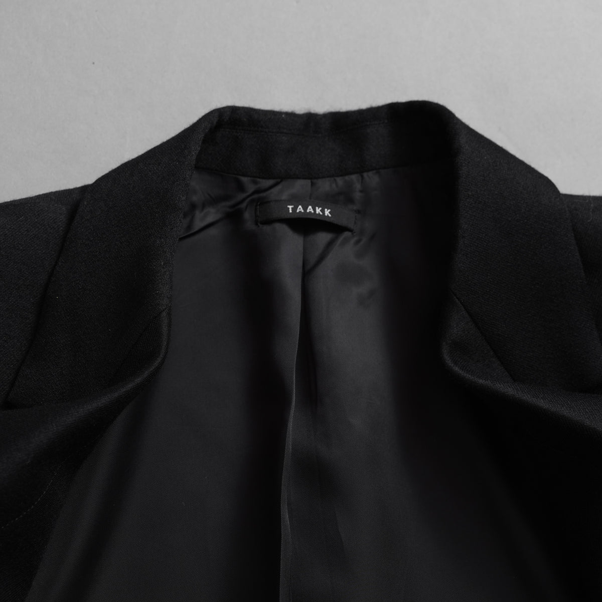 TAAKK ターク / 美品 24AW JACKET LONG SHIRT ウール ジャガード切替 ロング ジャケットシャツ コート / TA24AW-JK005 / size 2 (BLACK) 352124-in-ue