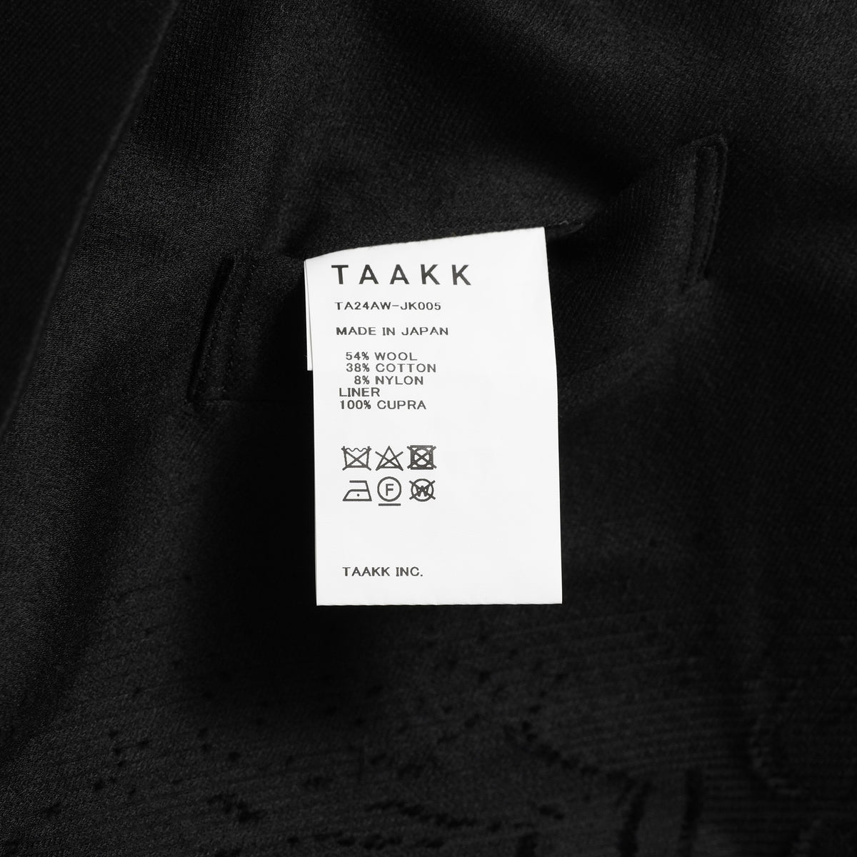 TAAKK ターク / 美品 24AW JACKET LONG SHIRT ウール ジャガード切替 ロング ジャケットシャツ コート / TA24AW-JK005 / size 2 (BLACK) 352124-in-ue