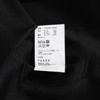 TAAKK ターク / 美品 24AW JACKET LONG SHIRT ウール ジャガード切替 ロング ジャケットシャツ コート / TA24AW-JK005 / size 2 (BLACK) 352124-in-ue