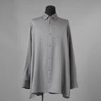 th products TARO HORIUCHI タロウ ホリウチ / 美品 Oversized Shirt ウールシルク オーバーサイズシャツ 長袖シャツ / 2201-SH05-M104 / size S (GRAY) 352123-in-ue